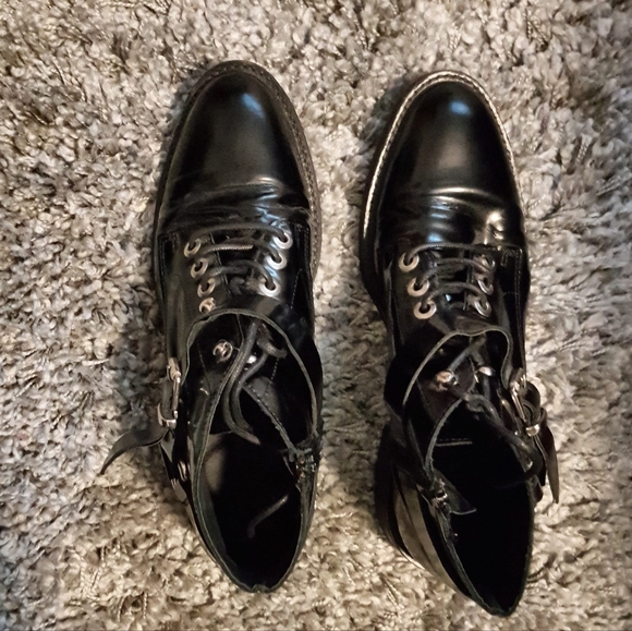 ▪Black Moto-Style Ankle Boots▪ - Picture 5 of 5